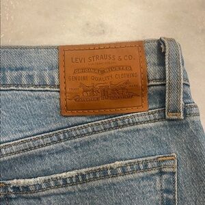 Levi's Light Blue Denim “Wedgie” Straight Jeans